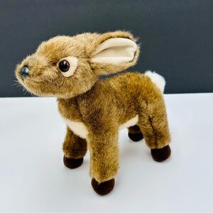 Vintage Aurora Mule Deer Baby Fawn Plush 10” T Standing Stuffed Animal